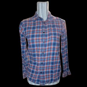 EUC route 66 plaid button down